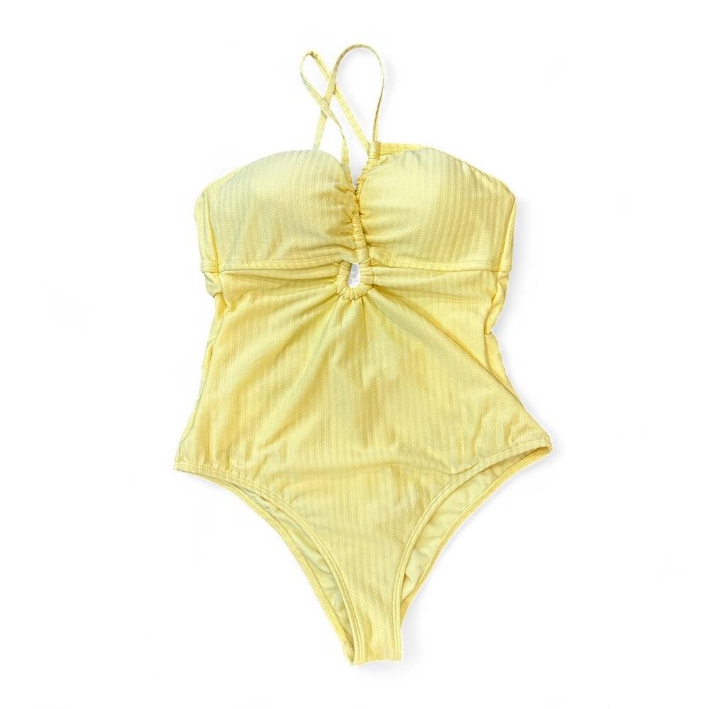 Yellow One Piece Swim Suit